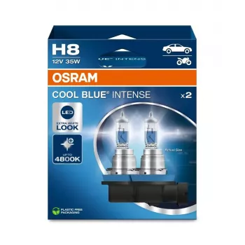 OSRAM polttimo (2 kpl:n pakkaus) H8 12V 35W PGJ19-1 Cool Blue Intense NextGen 5000K