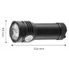 OSRAM P9 LED USB ladattava taskulamppu 3300 lm musta