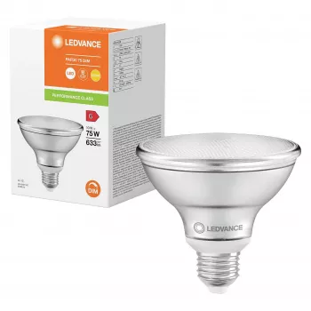 OSRAM PAR30 7,5W 75W-vastaava LED-heijastinlamppu himmennettävä 10W 633lm 2700K lämmin valkoinen E27 36° keilakulma