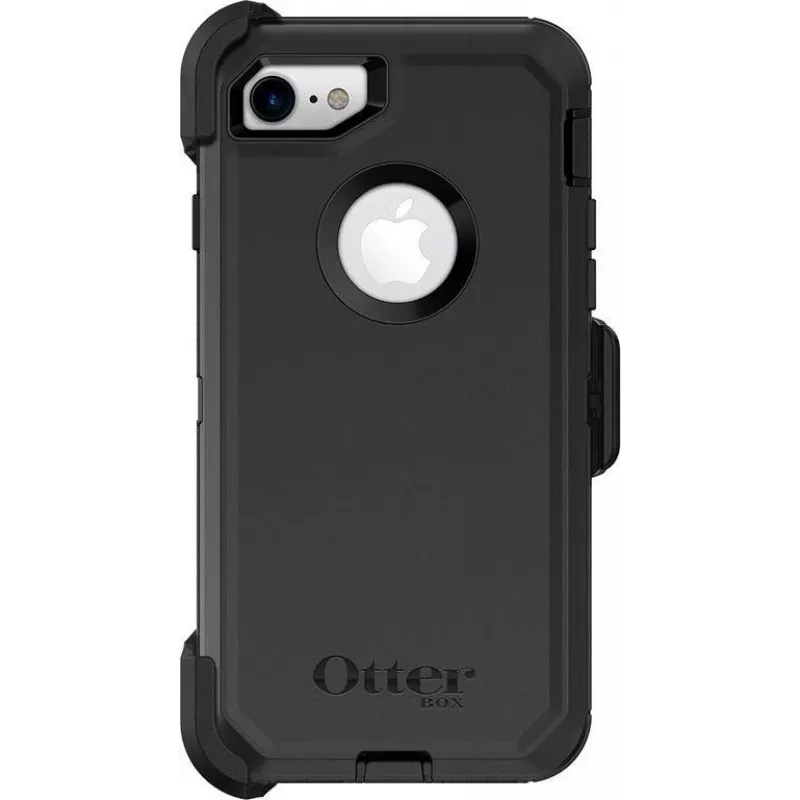 OtterBox Defender Series Apple iPhone 7 - ProPack Each - raskaan sarjan suojakotelo - polykarbonaatti, synteettinen kumi - musta - Apple iPhone 7, 8, SE (2. sukupolvi), SE (3. sukupolvi)