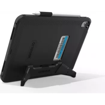 OtterBox Defender Series Kickstand -kotelo iPad 10. sukupolvi - erittäin kestävä suojakotelo integroidulla näytönsuojalla - sotilasstandardin mukainen pudotustesti - musta (77-93756)