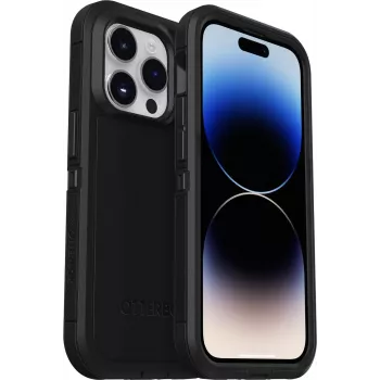 OtterBox Defender Series XT takakansi Apple iPhone 14 Pro -puhelimelle – musta, MagSafe-yhteensopiva, kestävä suojaus 77-89121