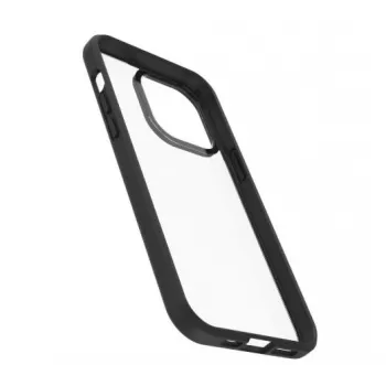 OtterBox React -kotelo Apple iPhone 15 Pro -puhelimeen, läpinäkyvä/musta