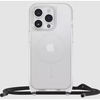 OtterBox React -kotelo kaulanauhalla Apple iPhone 15:lle, MagSafe, läpinäkyvä