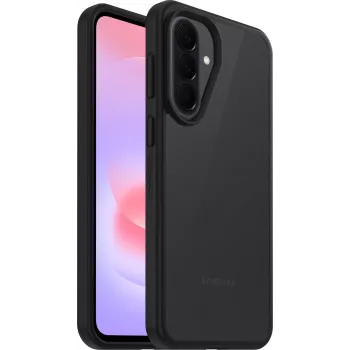 OtterBox React Series -suojakuori Samsung Galaxy A37 5G -puhelimelle, kirkas/musta