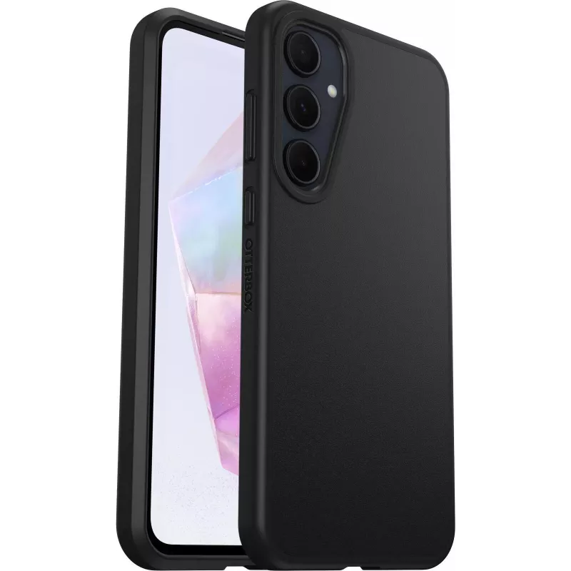 OtterBox React Series -suojakuori Samsung Galaxy A35 5G -puhelimelle, musta