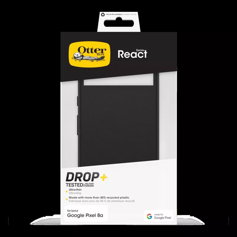 OtterBox React Series kotelo Google Pixel 8a - musta
