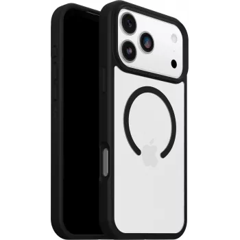 OtterBox React Series MagSafe -kotelo iPhone 17 Pro Max - Black Crystal (läpinäkyvä/musta)