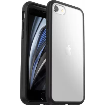 OtterBox React Series matkapuhelimen takakansi - Black Crystal - Apple iPhone 7, 8, SE (2. sukupolvi), SE (3. sukupolvi)