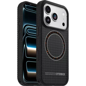 OtterBox Sole Series -suojakuori Apple iPhone 17 Pro -puhelimelle, Night Raid Black, MagSafe