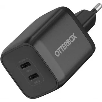 OtterBox Standard 65W GaN USB-C seinälaturi 2 portilla (45W+20W PD) musta