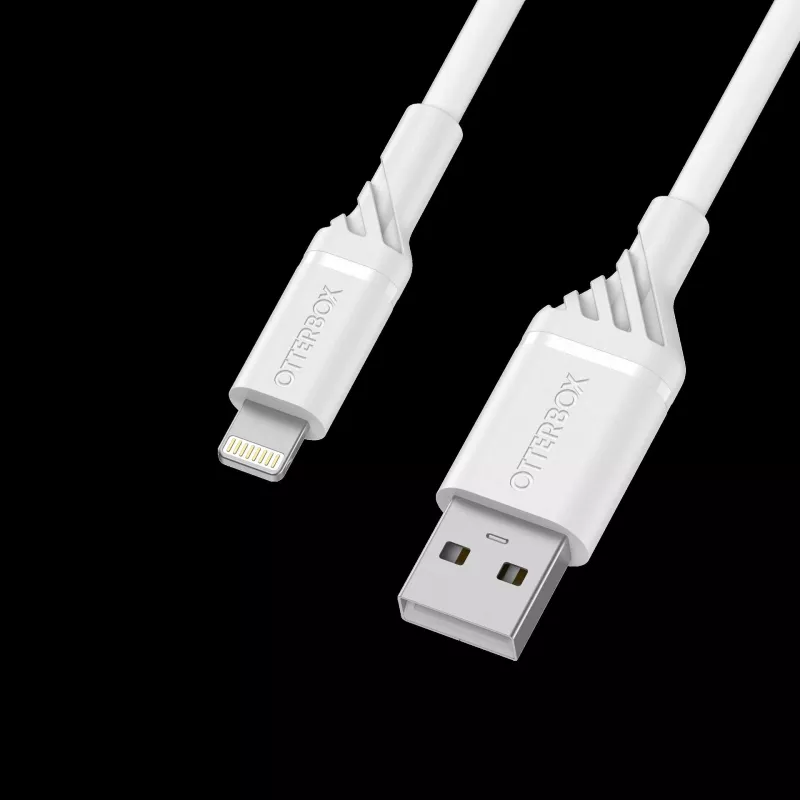 OtterBox Standard Lightning - USB-A-kaapeli 2m Cloud Dream White