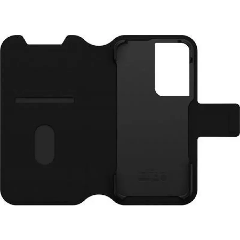OtterBox Strada Series Via -folio kotelo Samsung Galaxy S22 -puhelimelle - Black Night 77-86603