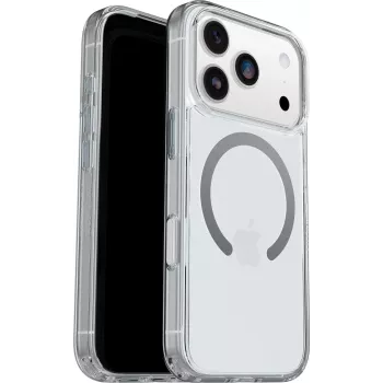 OtterBox Symmetry Clear MagSafe -sarjan kotelo kameran säätöpainikkeella Apple iPhone 17 Pro - läpinäkyvä (77-98831)
