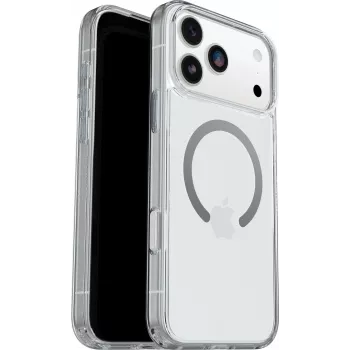 OtterBox Symmetry Clear MagSafe -sarja kuori kameran säätöpainikkeella Apple iPhone 17 Pro Max - Clear (77-98856)