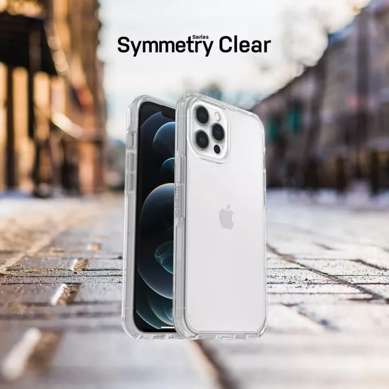 OtterBox Symmetry Series -kotelo iPhone 12 ja iPhone 12 Pro - Clear