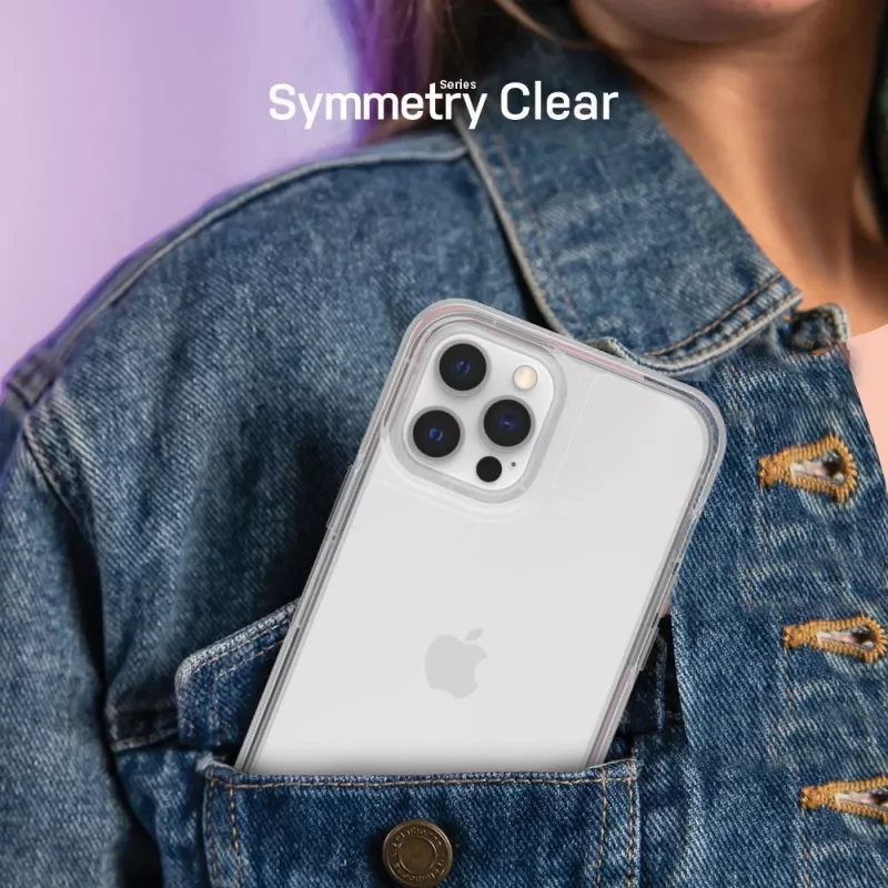 OtterBox Symmetry Series -kotelo iPhone 12 ja iPhone 12 Pro - Clear