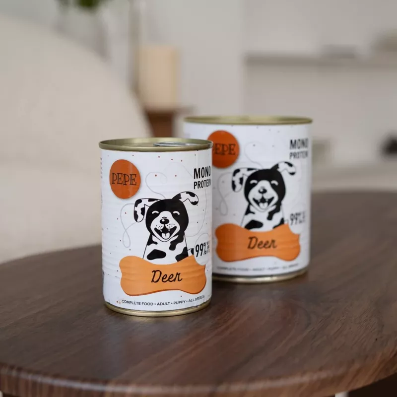 Paka Zwierzaka Pepe hirvi märkäruoka koirille 400 g