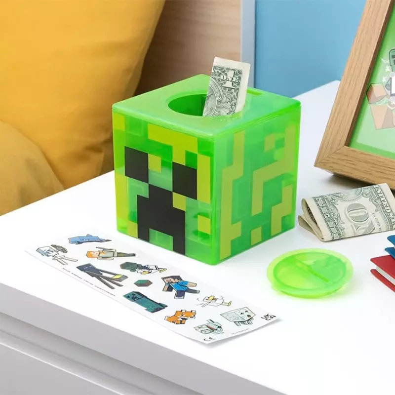 Paladone Minecraft Creeper Maze Safe V2 – elektroninen pulma-säästölukko Creeper-äänitehosteilla