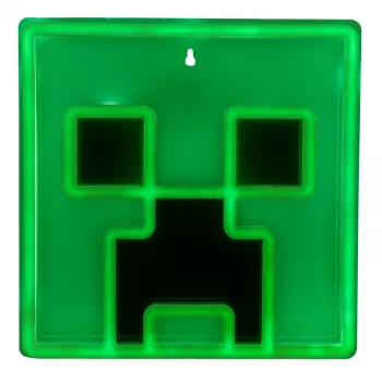 Paladone Minecraft Creeper seinälle asennettava LED-neonvalo