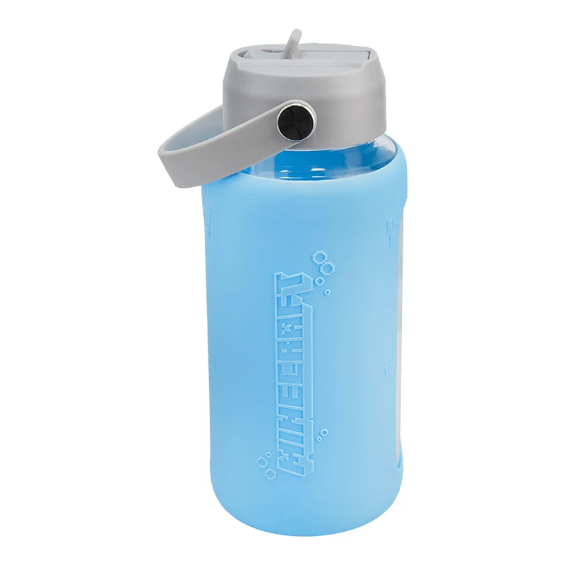 Paladone Minecraft lasinen juomapullo 450 ml Creeper-kuvio