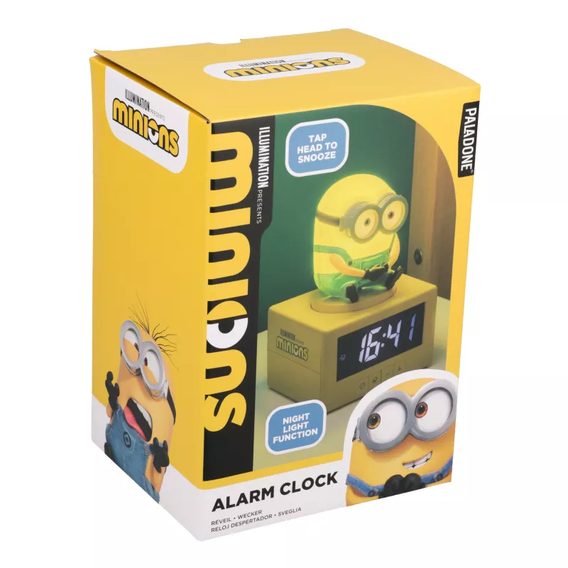 Paladone Minions Icon herätyskello - digitaalinen LED, USB-käyttöinen, torkkutoiminto