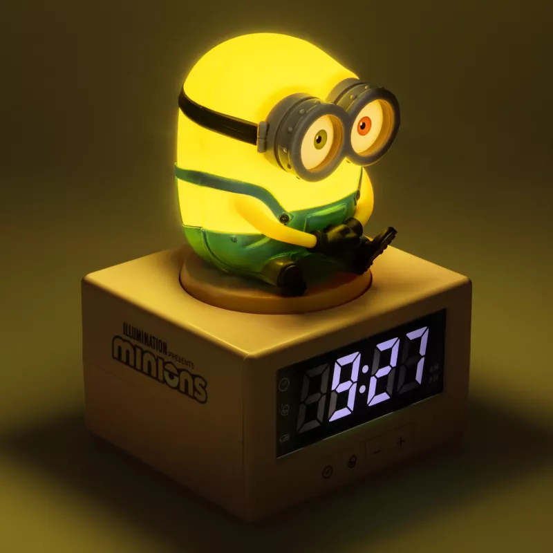 Paladone Minions Icon herätyskello - digitaalinen LED, USB-käyttöinen, torkkutoiminto