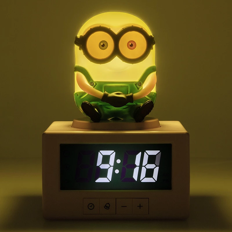 Paladone Minions Icon herätyskello - digitaalinen LED, USB-käyttöinen, torkkutoiminto