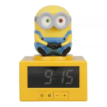 Paladone Minions Icon herätyskello - digitaalinen LED, USB-käyttöinen, torkkutoiminto