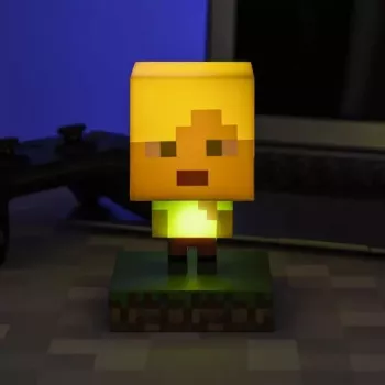Paladone PP6591MCF Minecraft Alex Icon Light - USB-käyttöinen LED-yövalo, monivärinen vaihtuva