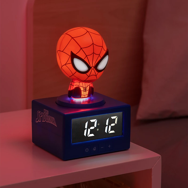 Paladone Spider-Man Icon herätyskello - digitaalinen LED, punainen/musta