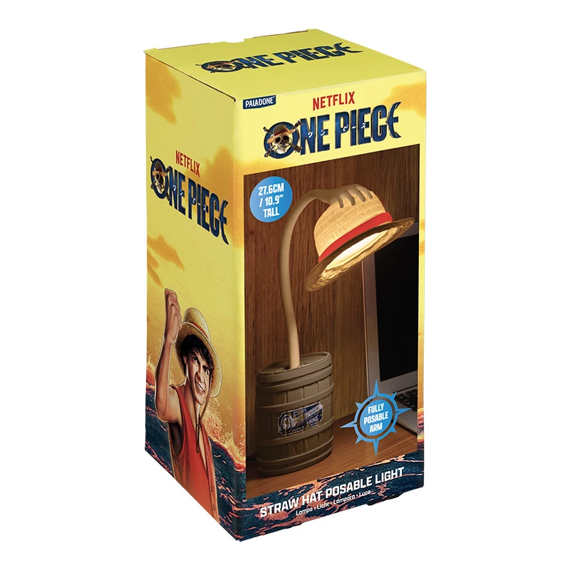 Paladone Straw Hat Posable Light - One Piece Luffy -pöytävalaisin, USB-käyttöinen LED