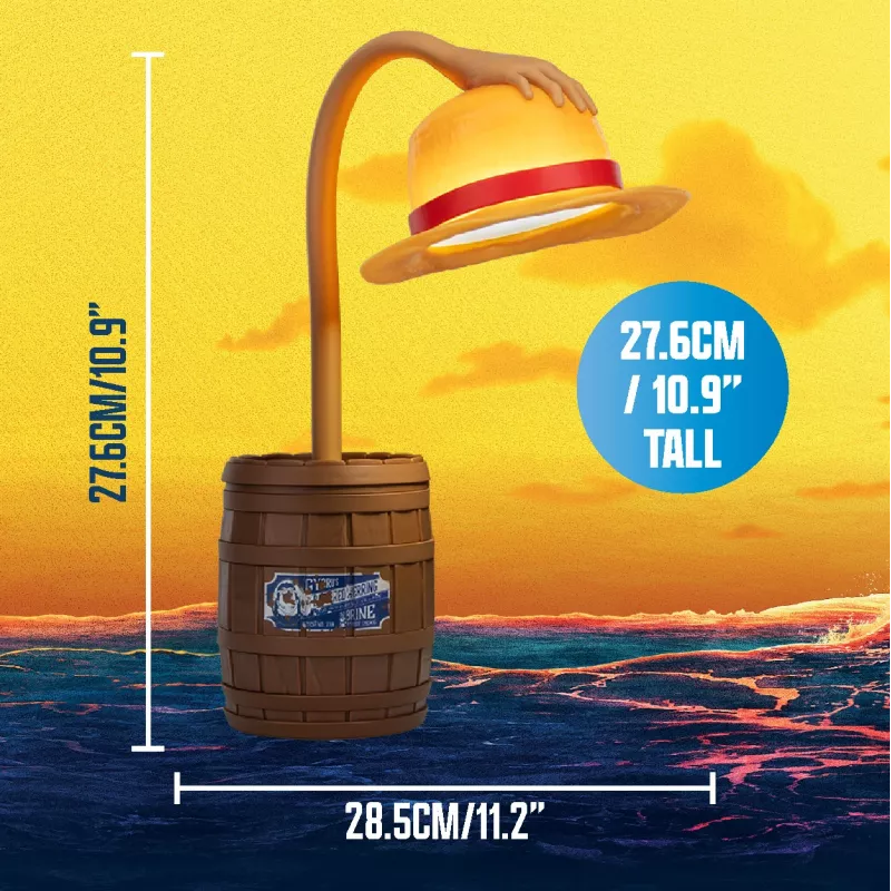 Paladone Straw Hat Posable Light - One Piece Luffy -pöytävalaisin, USB-käyttöinen LED
