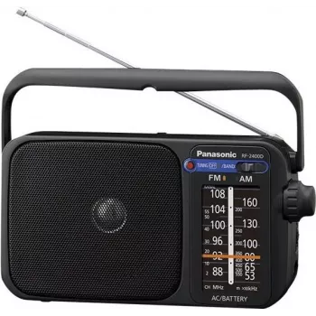 Panasonic RF-2400DEG-K kannettava analoginen AM/FM-radio - musta