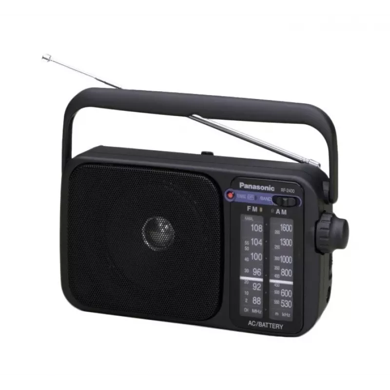 Panasonic RF-2400DEG-K kannettava analoginen AM/FM-radio - musta