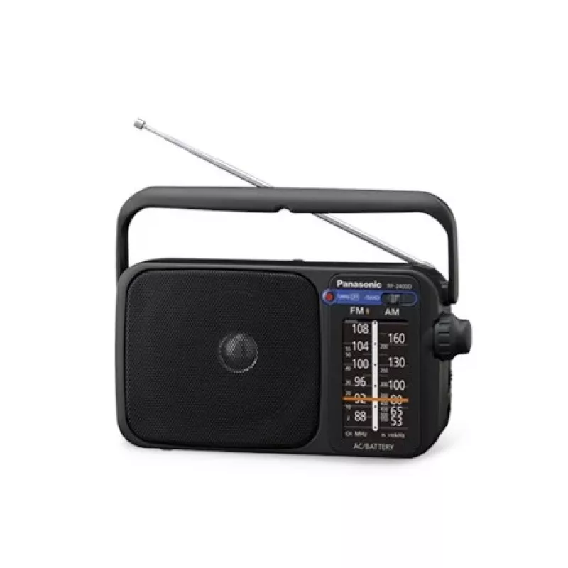 Panasonic RF-2400DEG-K kannettava analoginen AM/FM-radio - musta