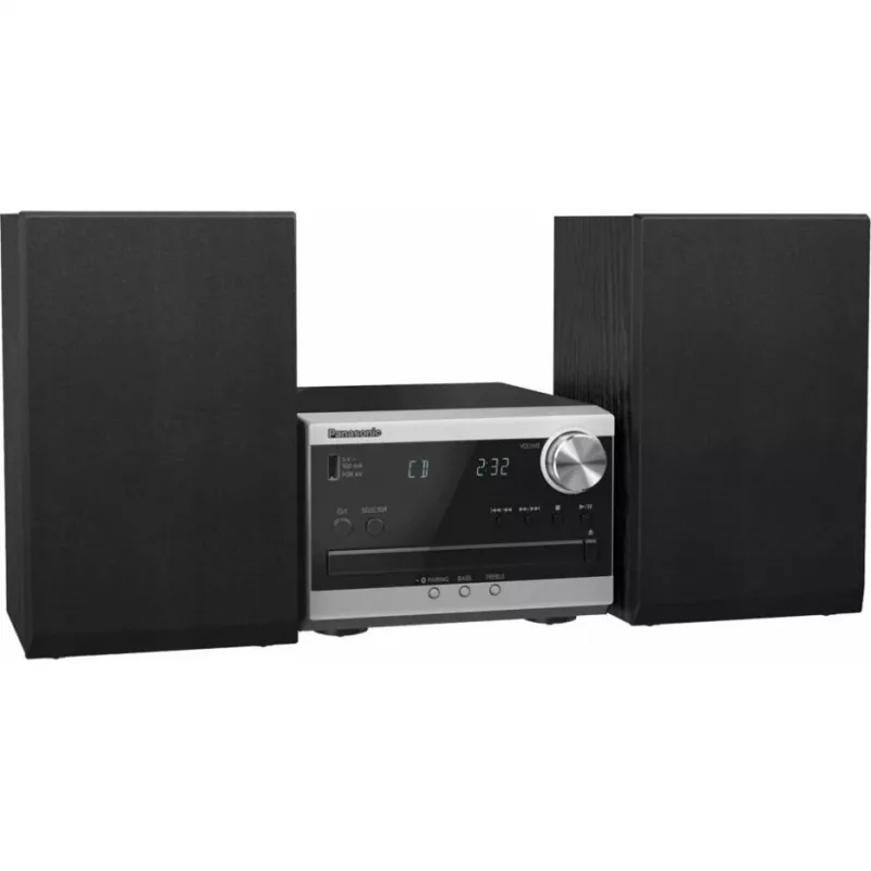 Panasonic SC-PM272EG-S mikro-Hi-Fi-järjestelmä, MP3, 20 W, hopea
