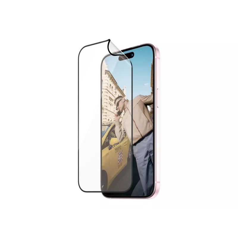 PanzerGlass MATRIX näytönsuoja D3O:lla iPhone 15:lle | Ultra-Wide Fit ja AlignerKit