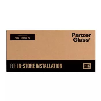 PanzerGlass näytönsuojakalvo iPhone 2026 Pro | 17 Pro | Ultra-Wide Fit FastFit-asennuslaitteelle
