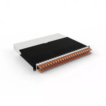 PATCHBOX 8RU STP CAT6A 8-porttinen suojattu patch-paneeli (oranssi)