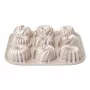 Patisse PAT-04521 tarttumaton hiiliteräs mini-gugelhupf-vuokasarja, 6-osainen, musta