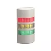 PATLITE WEP-302FB-RYG LED-merkkivalotolppa, 3-vaiheinen punainen/keltainen/vihreä, summeri, seinäasennus, 24V DC, IP65, valkoinen