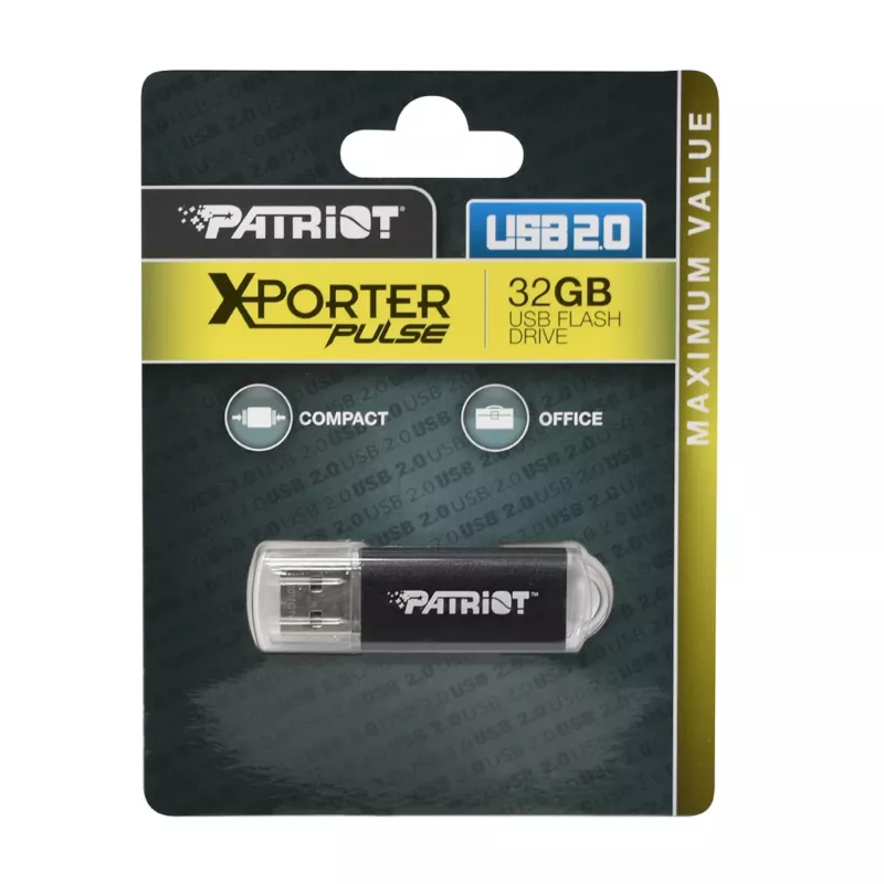 Patriot Xporter 32GB USB 2.0 flash-asema - musta