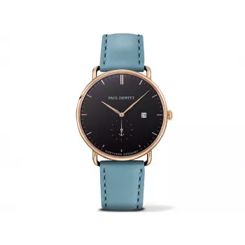 PAUL HEWITT Grand Atlantic Line miesten kello PHTGAGB23M 42 mm musta ruostumaton teräs mesh