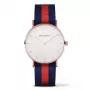 Paul Hewitt Sarstedt unisex-kvartsikello 39mm ruusukultainen ruostumaton teräs laivastonsininen nailonranneke PH-SARSTWNR20