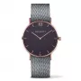 PAUL HEWITT Unisex Sailor Line kvartsikello 39 mm ruusukulta teräs mesh musta kellotaulu PH-SA-RSTB18S