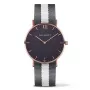 PAUL HEWITT unisex-kello PSARSTBGRW20S (39mm) – White Sand -kellotaulu, harmaa Perlon-ranneke