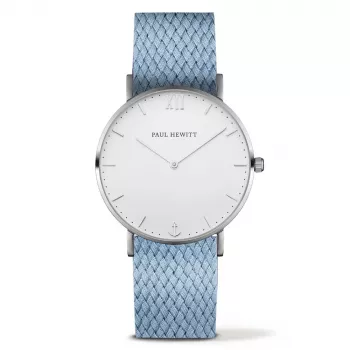 PAUL HEWITT unisex-kello Sailor Line 39 mm ruostumaton teräsverkko hopea PH-SA-SSTW26S