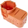 PAWBOL A.0083 syvä uppoasennettava jakorasia elektroniikalle, 68 mm halkaisija, oranssi
