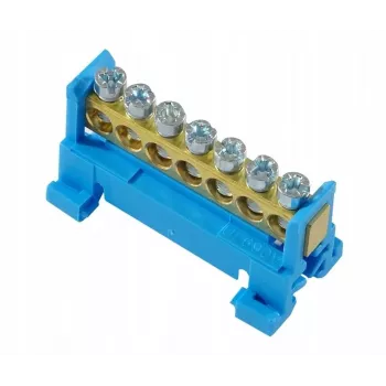 PAWBOL E.4023 matala riviliitin 7-napainen sininen 4mm² 24A 450V